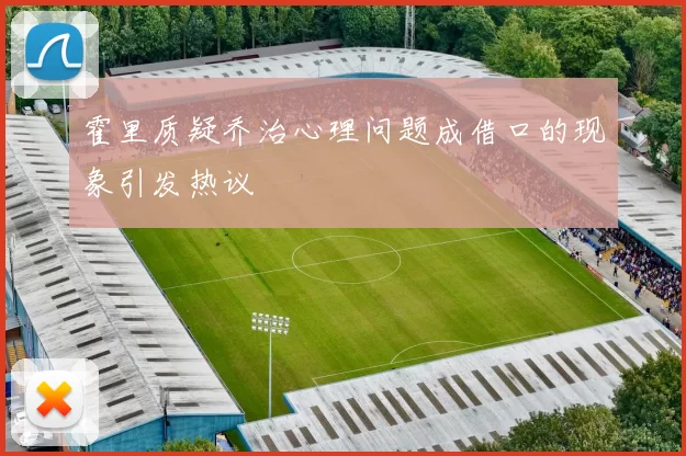 霍里质疑乔治心理问题成借口的现象引发热议